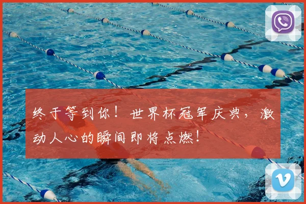 终于等到你!世界杯冠军庆典,激动人心的瞬间即将点燃!